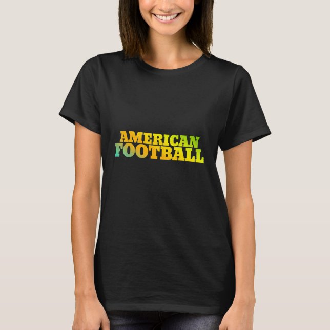 Camiseta Fútbol americano diseñado con colores naturales (Anverso)