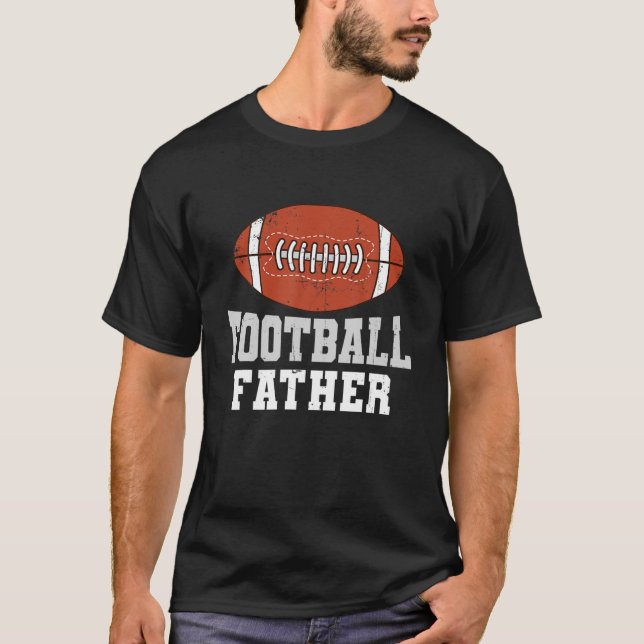 Camiseta Fútbol americano divertido padre retro fútbol (Anverso)