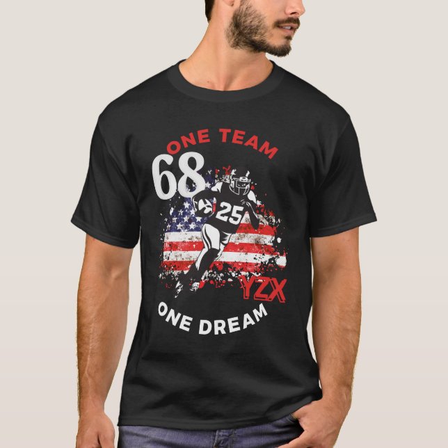 Camiseta Fútbol americano, un equipo un sueño (Anverso)