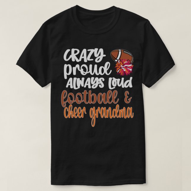 Camiseta Fútbol animador animar a la abuela animadora (Diseño del anverso)