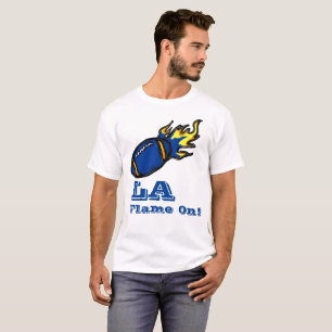 CAMISETA FÚTBOL AZUL Y AMARILLO