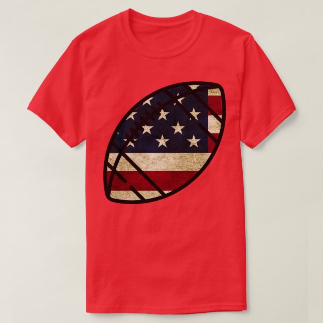 Camiseta Fútbol Bandera Americana (Diseño del anverso)