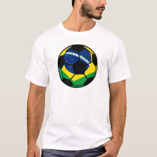 Camiseta Fútbol Bandera de Brasil