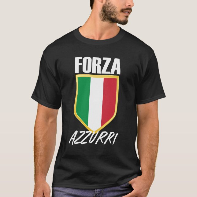 Camiseta Fútbol Bandera de Forza Azzurri (Anverso)