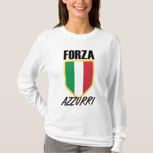 Camiseta Fútbol Bandera de Forza Azzurri