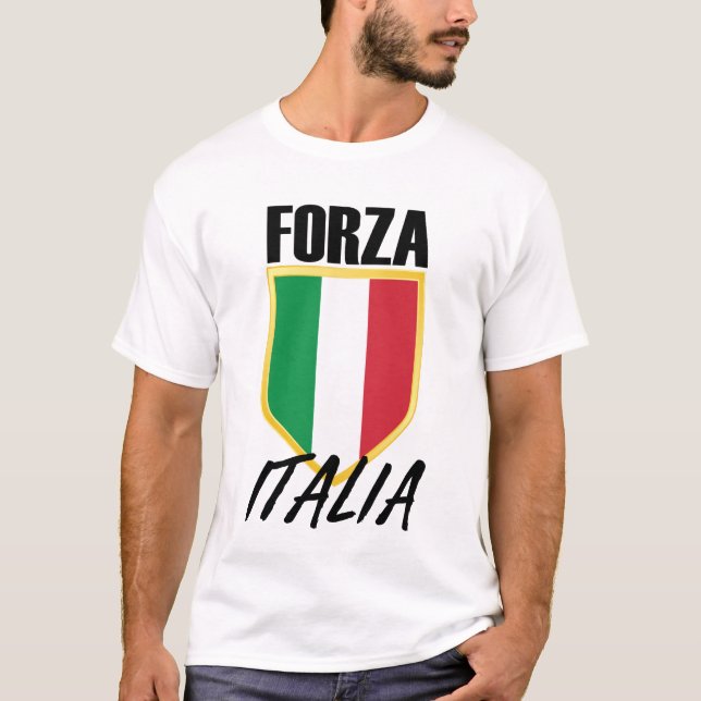 Camiseta Fútbol Bandera de Forza Italia (Anverso)