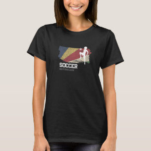 Camiseta Fútbol Bandera de Seychelles Fútbol Femenino Chica