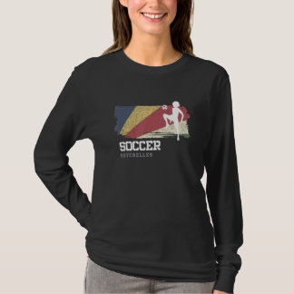Camiseta Fútbol Bandera de Seychelles Fútbol Femenino Mucha