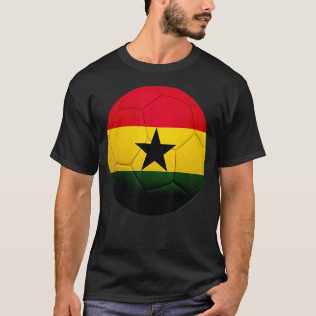 Camiseta Fútbol Bandera Nacional de Ghana (Anverso)