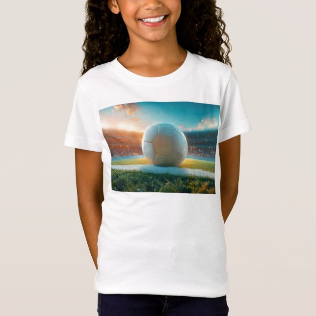 Camiseta Fútbol Blanco En Arena (Anverso)