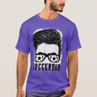Camiseta Fútbol blanqueado papá vida con desordenado amor d