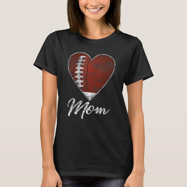 Camiseta Fútbol bola corazón madre amante Idea Mothrer Spor (Anverso)