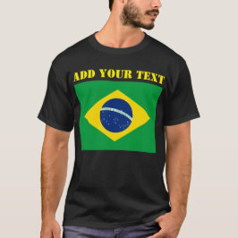 Camiseta Fútbol Brasil 2022 con bandera