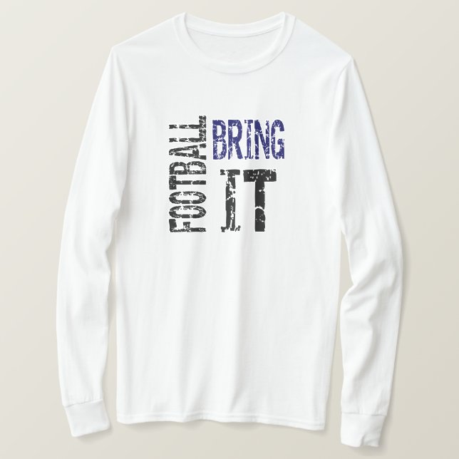 Camiseta Fútbol Bring It (azul) (Anverso del diseño)