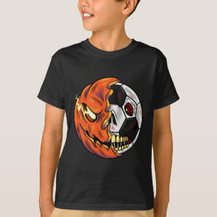 Camiseta Futbol Byll Calabaza Cráneo Halloween Jugador de F