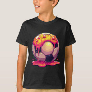 Camiseta Fútbol Byll Rojo Crema Goteo Juventud Goteo Fútbol