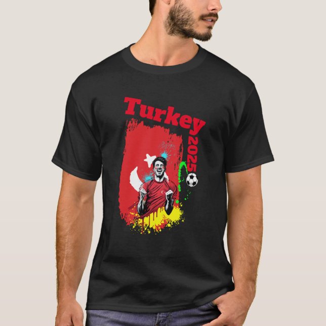 Camiseta Fútbol Celebración de gol de fútbol bandera de Tur (Anverso)