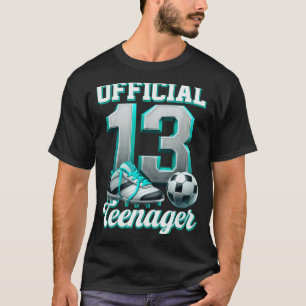 Camiseta Fútbol chico cumpleaños 13 años trece adolescente 