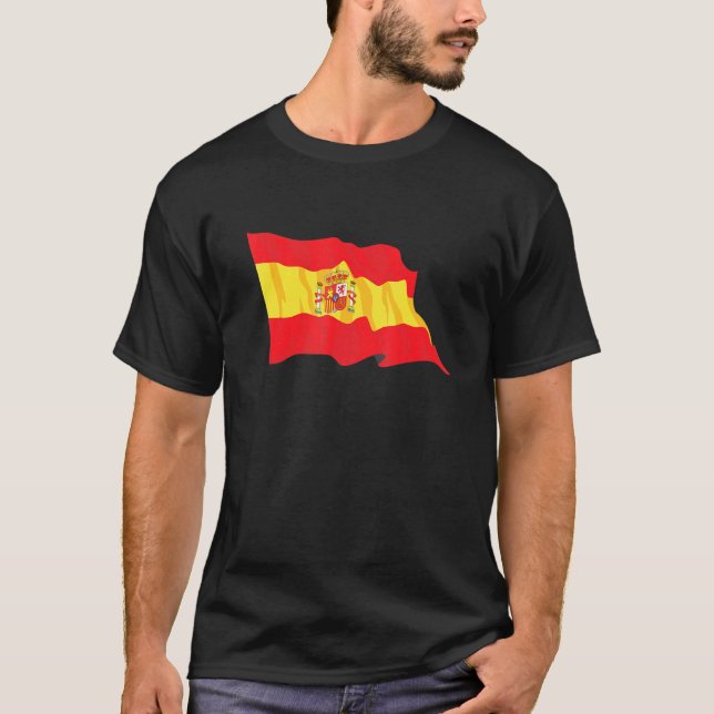 Camiseta Fútbol Club Español con Bandera Española (Anverso)