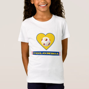 Camiseta FÚTBOL COLOMBIA National Team balón y corazón