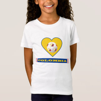 Camiseta FÚTBOL COLOMBIA National Team balón y corazón