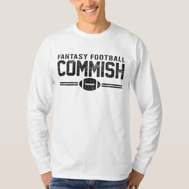 Camiseta Fútbol Commish de la fantasía (Anverso)