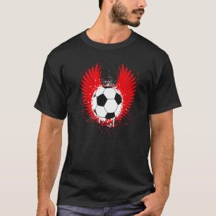 Camiseta Fútbol con bandera de Túnez Alas al fútbol tunecin