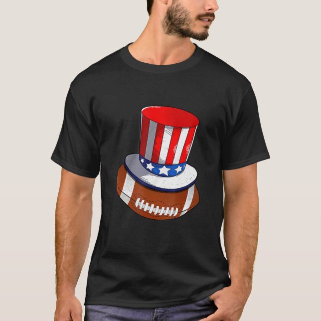 Camiseta Fútbol Con Gorra De Bandera Estadounidense Patriót (Anverso)