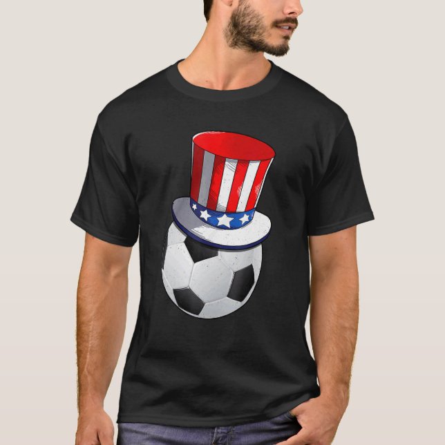 Camiseta Fútbol Con Gorra De Bandera Estadounidense Patriót (Anverso)