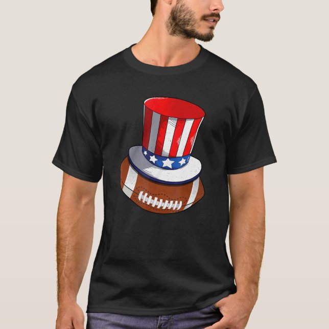 Camiseta Fútbol Con Gorra De Bandera Estadounidense Patriót (Anverso)