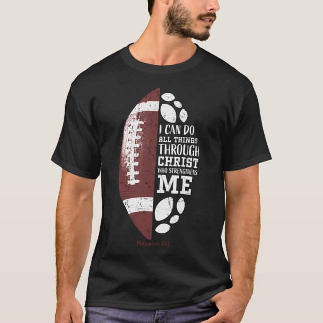 Camiseta Fútbol cristiano en verso religioso (Anverso)