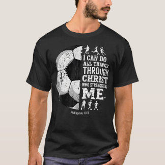 Camiseta Fútbol Cristiano Puedo Hacer Todas Las Cosas Fe Re