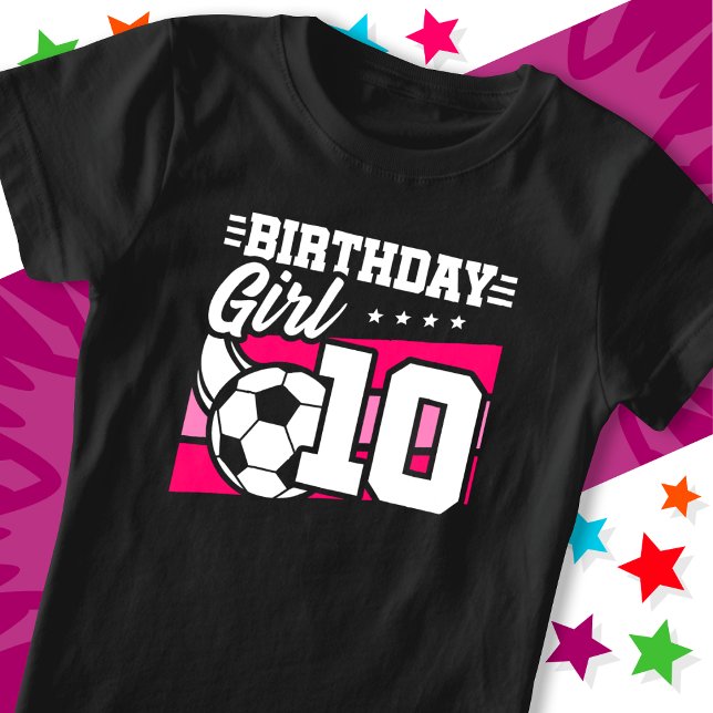 Camiseta Fútbol de 10 años Chica por décimo cumpleaños (Subido por el creador)