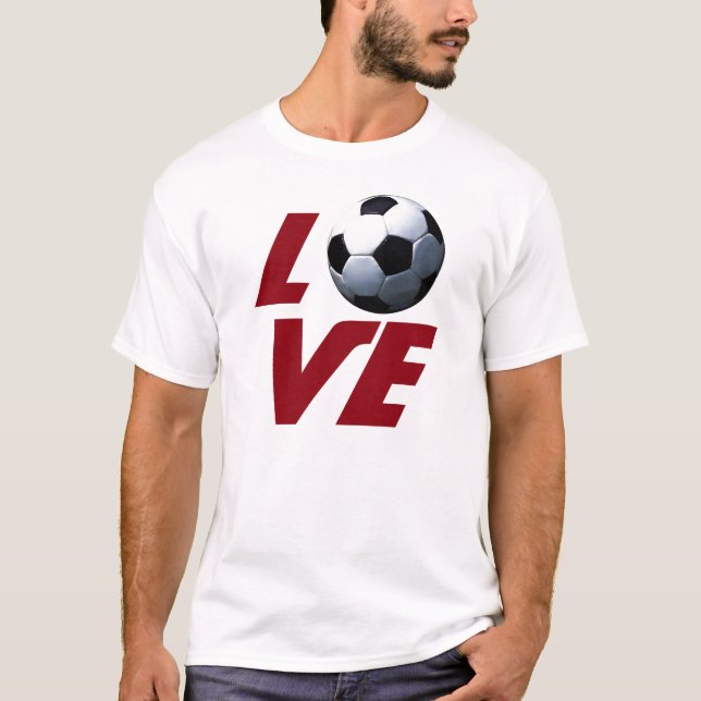 Camiseta Fútbol de Amor Blanco - Torneo Latino Europeo de F (Anverso)