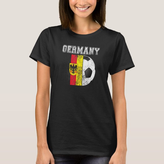 Camiseta Futbol de Bandera de Alemania (Anverso)