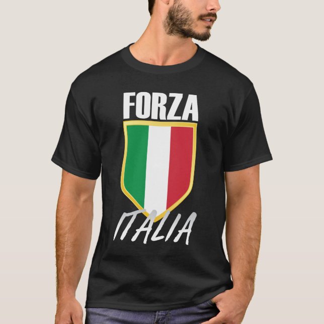Camiseta Fútbol de Bandera Italiana Forza Italia (Anverso)