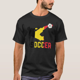 Camiseta Fútbol de Bélgica con bandera belga