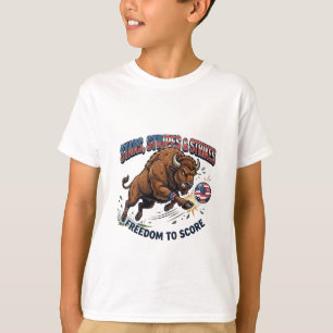 Camiseta Fútbol de Bisonte Americano: Libertad para Anotar