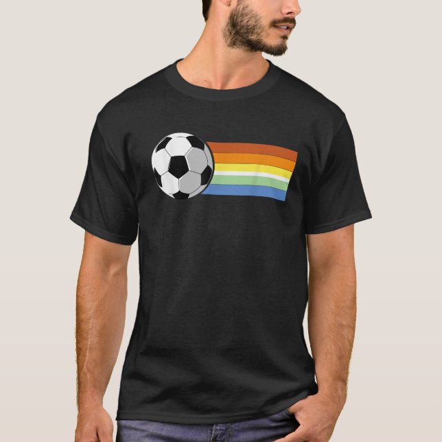 Camiseta Fútbol de colores arcoiris (Anverso)