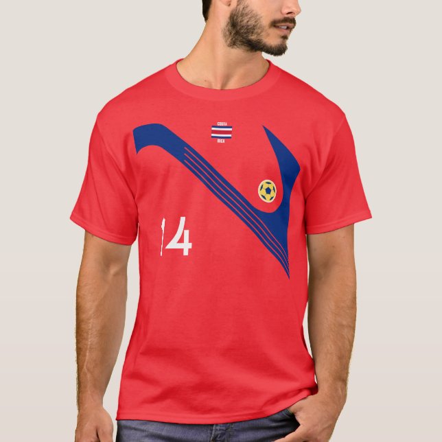 Camiseta Fútbol de Costa Rica del equipo (Anverso)