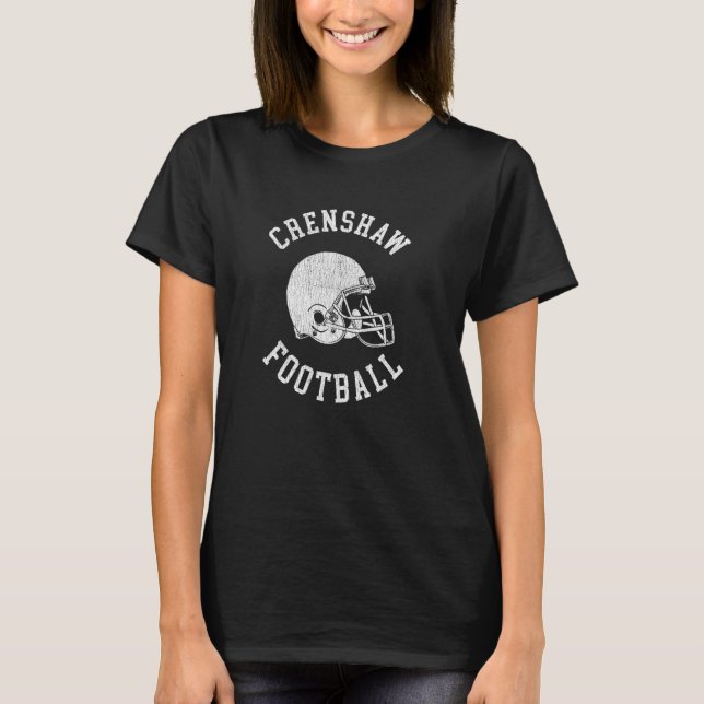 Camiseta Fútbol de Crenshaw Thback Fútbol Casco Retro (Anverso)