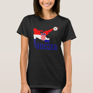 Camiseta Fútbol de Croacia con bandera de Croacia
