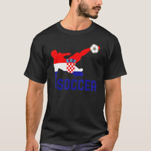 Camiseta Fútbol de Croacia con bandera de Croacia