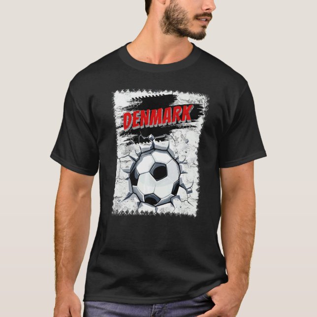 Camiseta Fútbol de Dinamarca (Anverso)