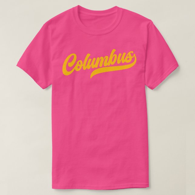 Camiseta Fútbol de equipo Columbus Retro Columbus (Diseño del anverso)