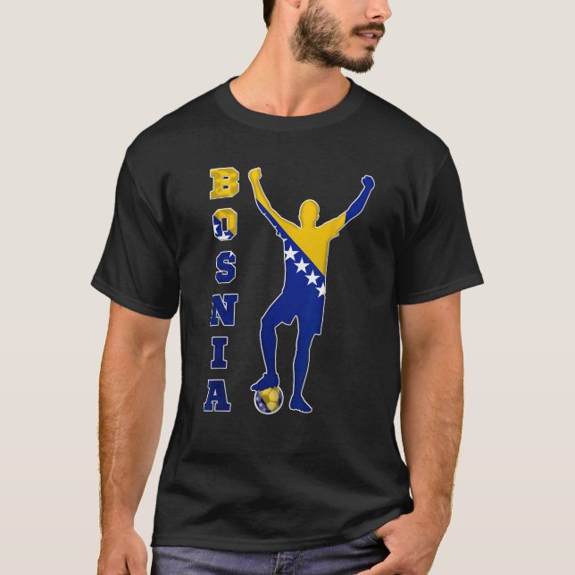 Camiseta Fútbol de equipo de futbol de Bosnia (Anverso)