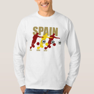 Camiseta Fútbol de España 1964 2008 2012 Tricampeona de