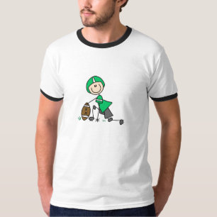 Camiseta Fútbol de Figuras de Palitos Verde