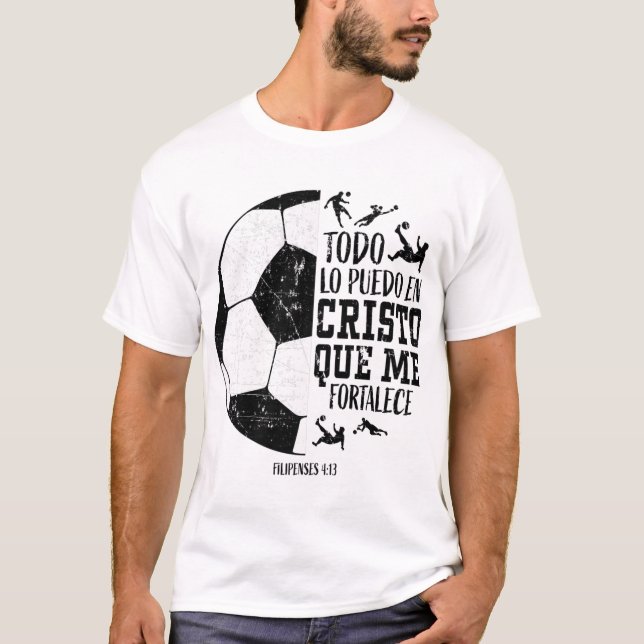 Camiseta Futbol de fútbol cristiano español Filipenses 413  (Anverso)
