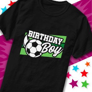 Camiseta Fútbol de fútbol cumpleaños niños cumpleaños